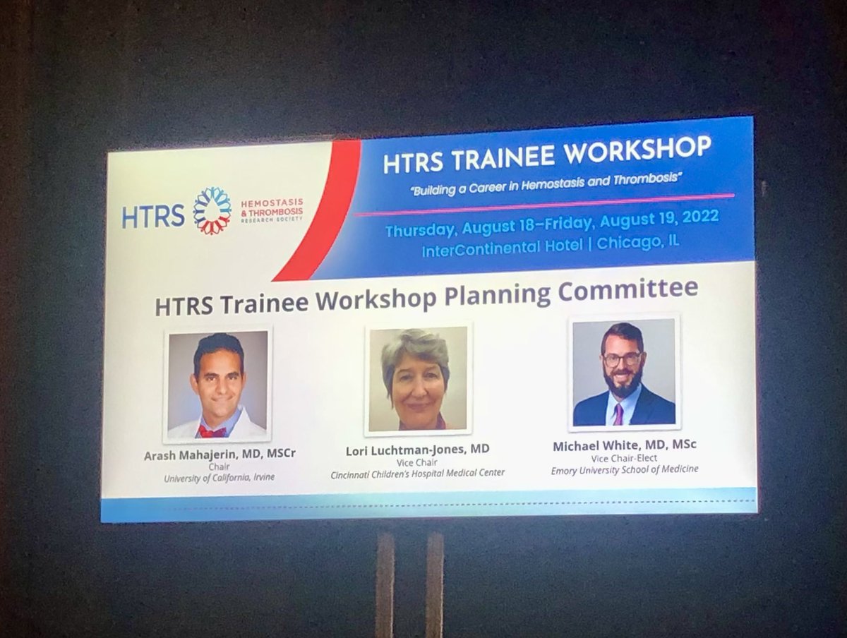 HTRSFellows's tweet image. Thank you to our amazing @HTRSFellows workshop training commmittee @mhughwhite, Dr. Luchtman-Jones, and Dr.  mahajerin for making this possible and @VeronicaFlood18 for kickstarting this years post #THSNA2022 workshop with a fantastic talk on vWD!