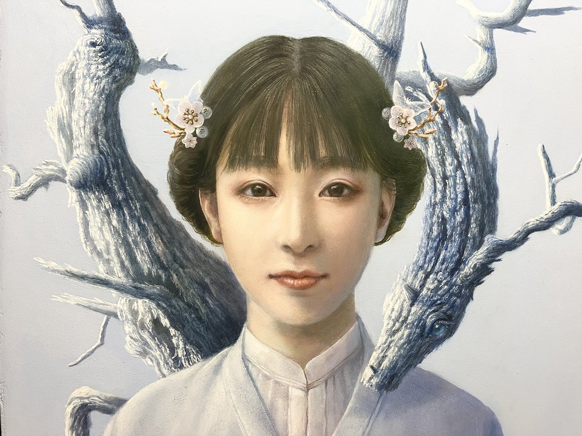 人物画 油彩 女性の肖像画 女性の肖像 油彩画 8号 F8 油絵 人物画#5