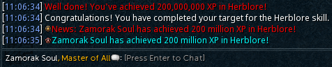 ZamorakSoul's tweet photo. I can finally play the game now😎

Three 200Ms and a whopping 164M total gained XP for my last DXP Live. 

In honor of my late father, who was my hero and a renowned blacksmith, I saved Smithing to be my final 200m for hitting 5.6B XP at rank 2,201.

Bring it on, #runescape! https://t.co/wEBgDOkWMY