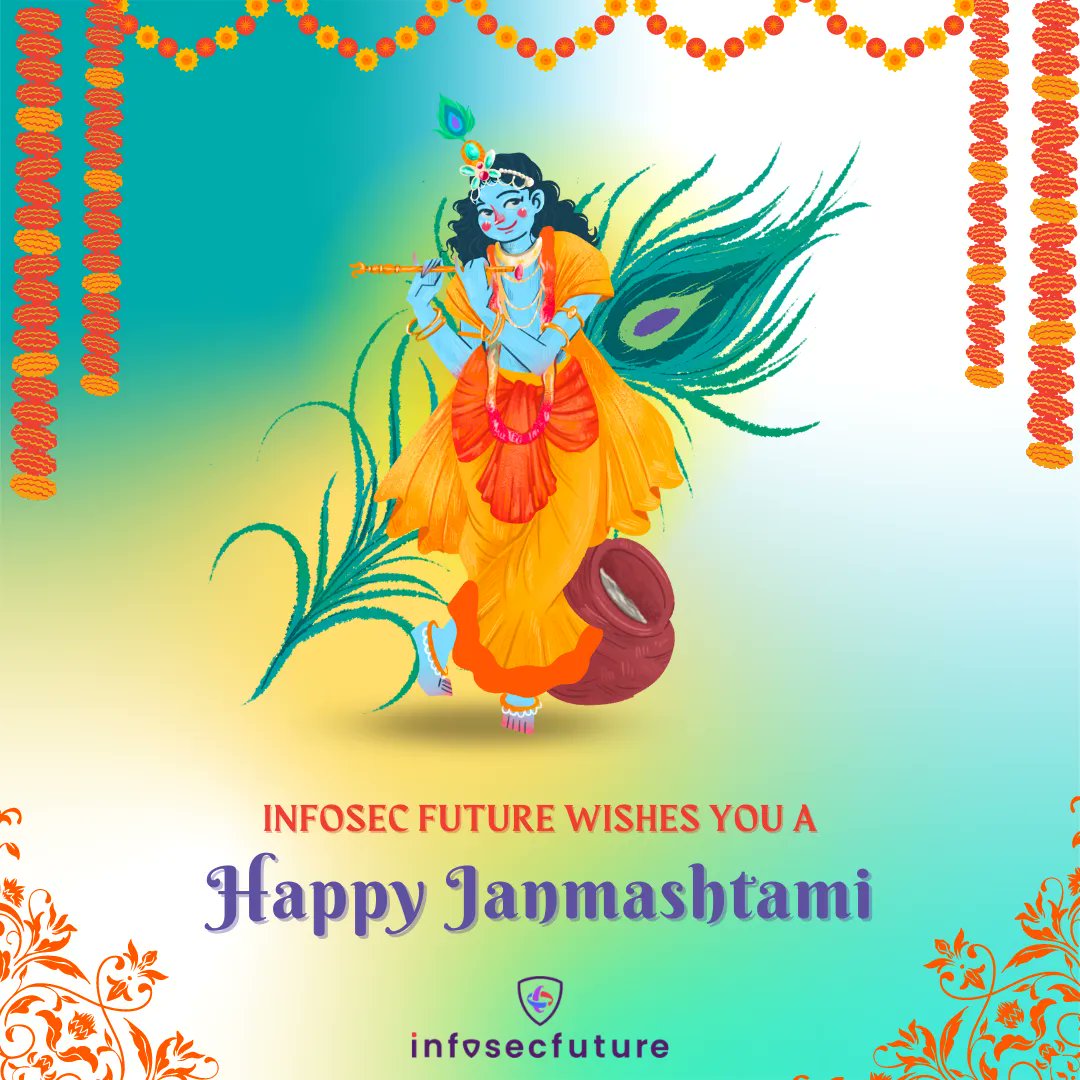 infosecfuture's tweet photo. May Lord Krishna always give you happiness, love, prosperity and peace. Wishing you and your family a very auspicious Janmashtami!
.
#janmashtami #lordkrishna #happyjanmashtami #radhakrishna #jaishreekrishna #radheradhe #harekrishna #spiritual https://t.co/hUTlCGTI5Z