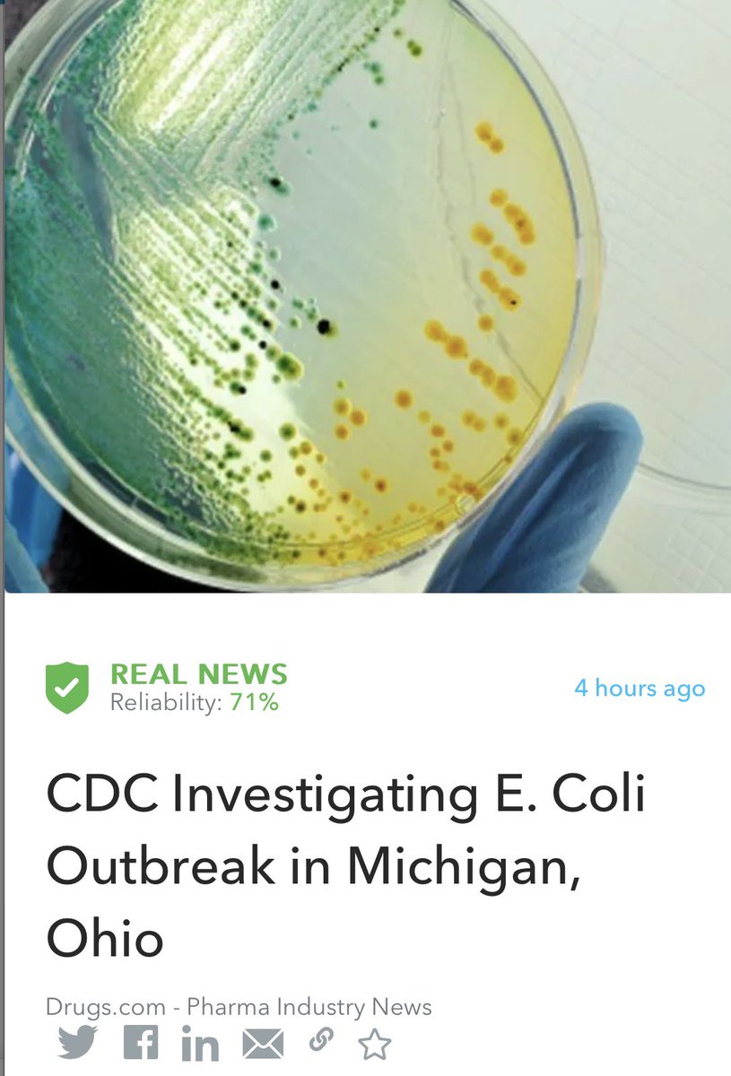 Oigetit_Health's tweet photo. U.S. health officials said Wednesday that they are investigating an outbreak of Escherichia coli that has infected 29 people in Michigan and Ohio.
https://t.co/YLmpUWPos7
This article was fact-checked by #Oigeit ✅ #Health #ecoli #cdc #publichealth #ohio #Michigan #ecolibreakout https://t.co/fycfUmpr3y