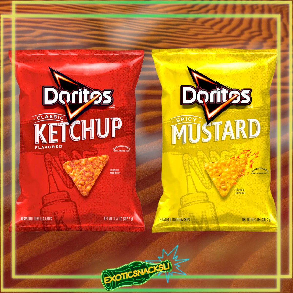 exoticsnacksli's tweet photo. Classic Ketchup &amp; Spicy Mustard Flavored limited edition Doritos 🇺🇸 Now available at ExoticsnacksLi #doritos #ketchup #mustard #spicymustard #snacktime #doritopower #ketchupandmustard #snackideas #exoticsnacks #exoticsnacksli #longisland #fyp #football #snacks #foryou #fypシ https://t.co/WDt2AFRiBN
