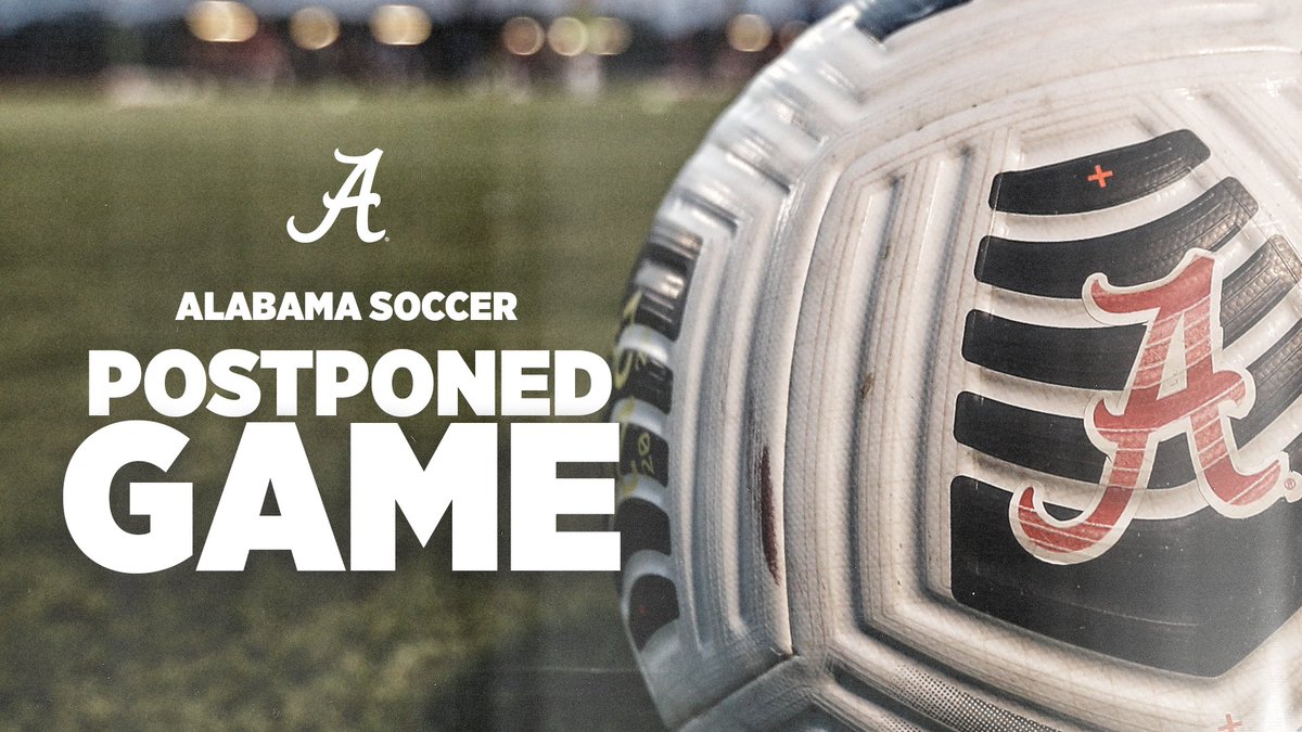 AlabamaSoccer's tweet image. Due to weather, the game has been postponed for the night and will resume at 9 a.m. CT tomorrow.