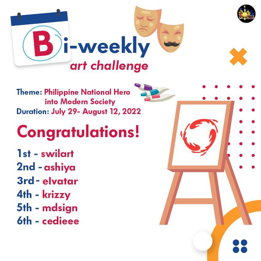 📢 Presenting  our Biweekly Art Challenge winners 👏👏👏

Congratulations <a href="/swila_b/">swilart 𐙚</a> <a href="/AruAshiya/">ᴀ s ʜ ɪ ʏᴀ</a> <a href="/elvatar02/">elvatar02.near</a> <a href="/Krizzybellss/">Krizzy</a> <a href="/MdsignCo/">mdsign🇵🇭 🥚 #NEARisNOW</a> and @CedrickCusay1 🎉🎉🎉

gov.near.org/t/filipino-art…

#FilArtistGuild #NEAR