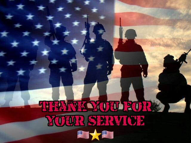 OGJavaB1's tweet photo. @44MagnumBlue1 For all of our armed forces- 
past, present and future: 

Thank you for your service. 
Thank you for our freedom. 
Welcome Home! 🙏🏼❤️🇺🇸⚔️💯🦅✨ https://t.co/L7lLHrbQVP