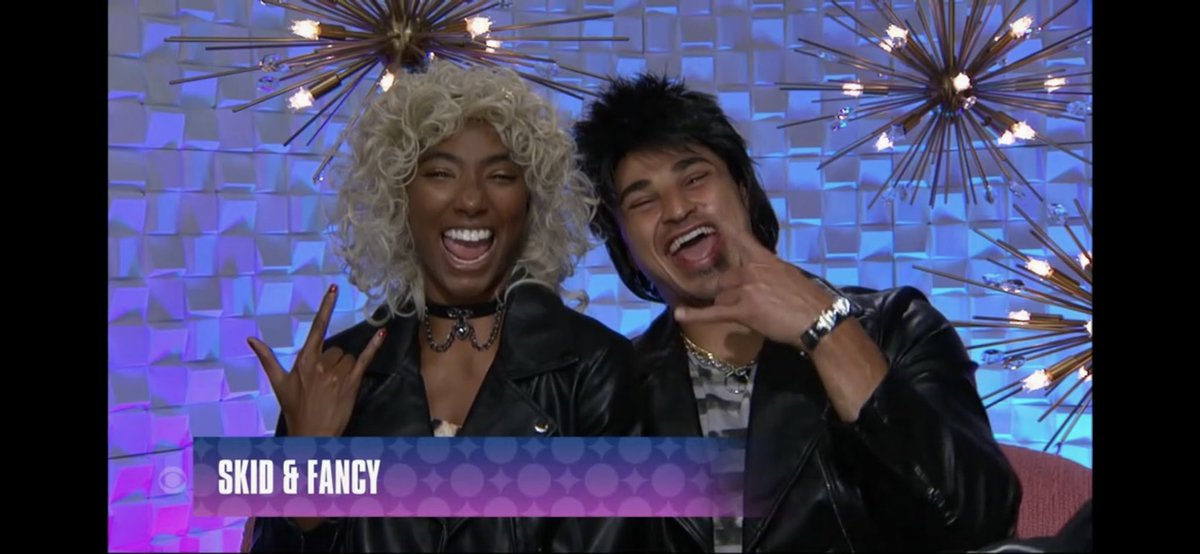 89razorskate20's tweet photo. Taylor chose Joseph to take part of her punishment, they transformed into Skid and Fancy! 48hrs chained together and have to talk in accents, Taylor in a NY accent and Joseph in a English accent #BB24 https://t.co/kvkEVrJGar