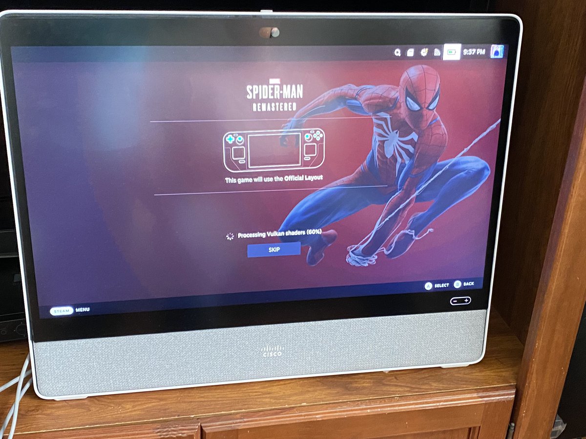 AnuragTechaisle's tweet photo. Alright @Cisco @Webex. Video calls done for the day. Now playing Spider-Man game on @OnDeck via #Deskpro using USB-C cable which is also charging my Steam Deck. @KjesbuSnorre @AnneBlomquist1 @javed_khan @aruna13 https://t.co/UcntDamDre