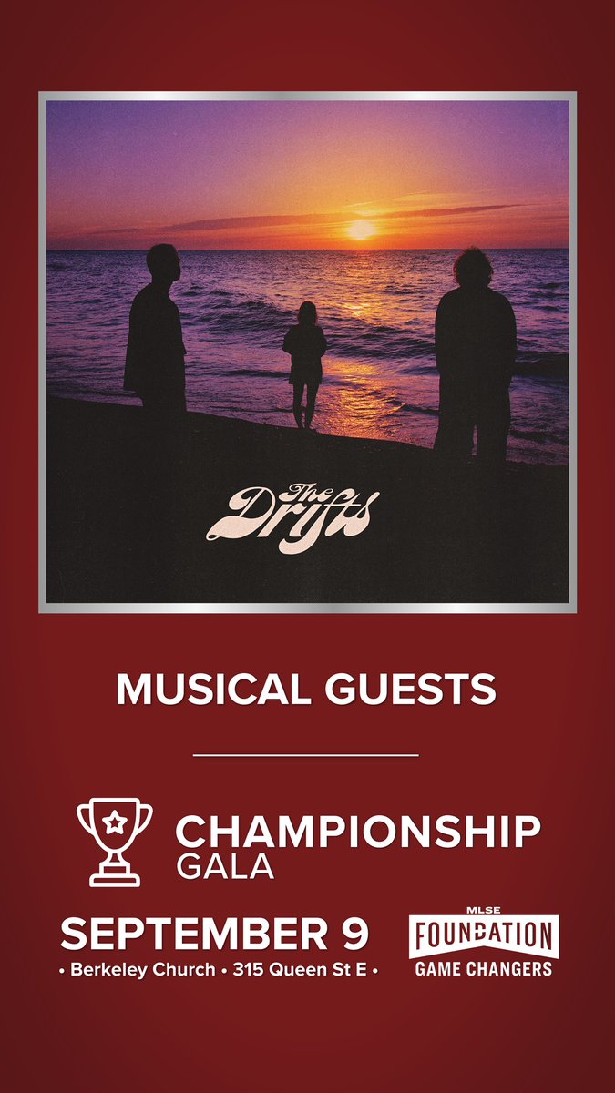 Come check out <a href="/thedriftsmusic/">The Drifts</a> jam out at the Championship Gala on September 9th! 🤟

Definitely an event you don’t want to miss so grab your tickets from the link in our bio before it’s too late ⏰
