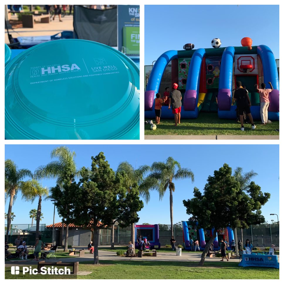 bjimenez_cosd's tweet photo. Come join the summer fun until 9pm at the City Heights Rec Center! The @SDCountyHHSA #HSEC #OEqC team is sharing County resources & is excited to be back with @IluvparksSD for Parks After Dark. Come visit for a gardening activity & @UPAC_SD food distribution! #ComePlayOutside https://t.co/pdMLo8jmaf