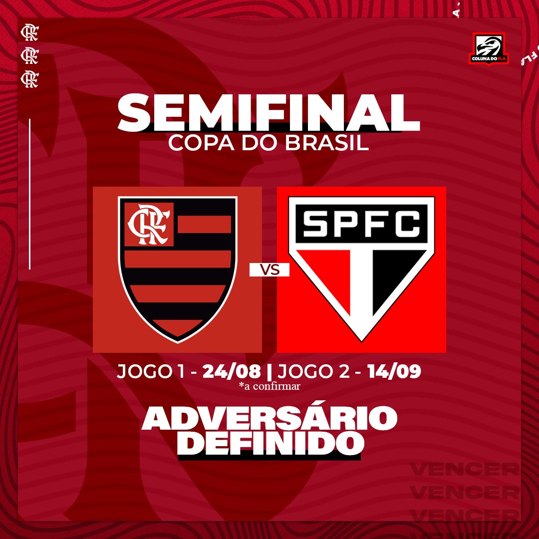 Jogo do Flamengo hoje - São Paulo x Flamengo - Coluna do Fla