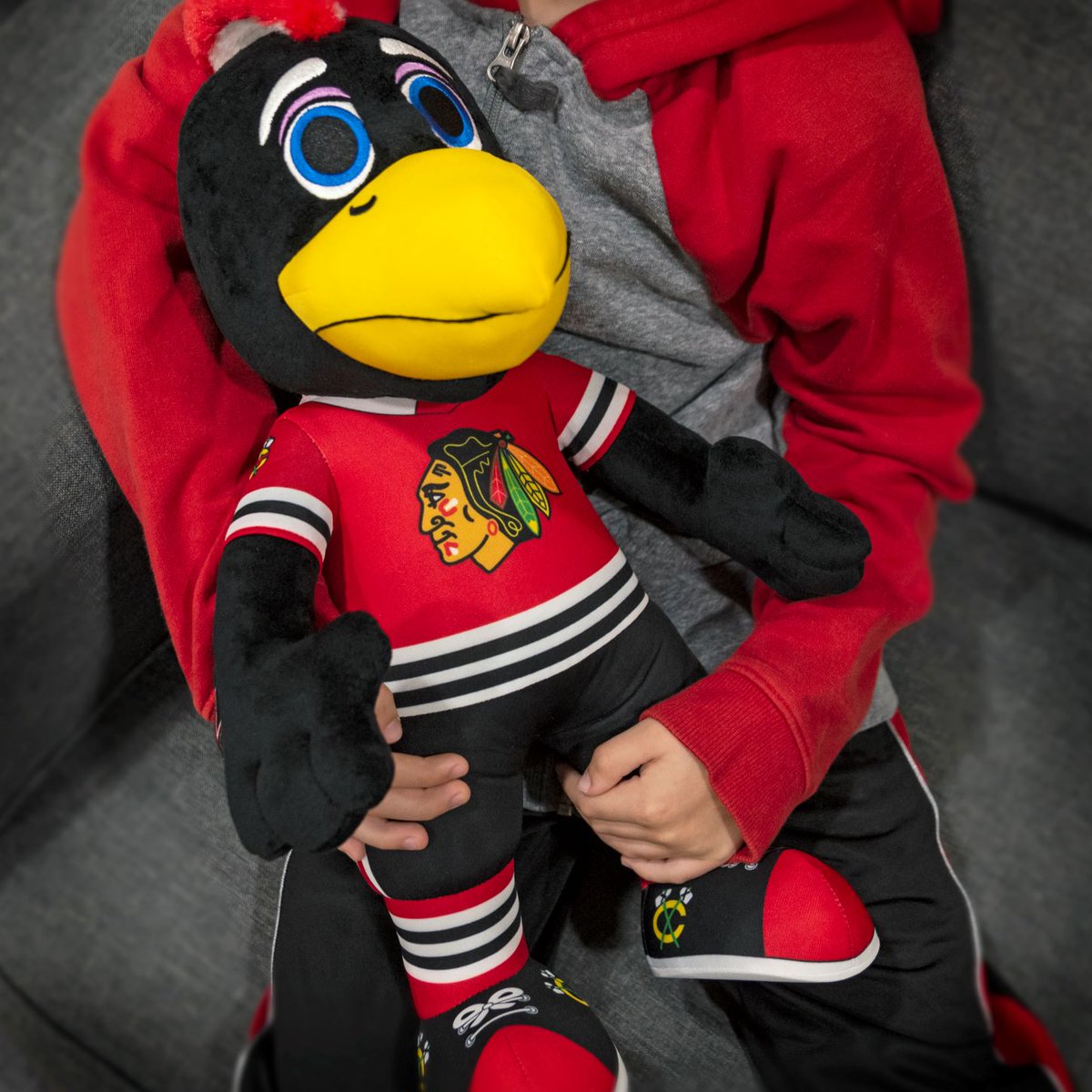 bcreaturetoys's tweet photo. Bring mascot mayhem wherever you go with our newest and largest plush!

@NHL @Chicagoblackhawks #chicago  #nhl #tommyhawk #mascot #plush #bleachercreatures https://t.co/sfSsmgkIYm