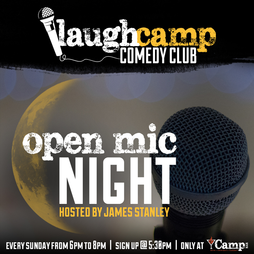 Join us for Comedy Open Mic Night at Camp Bar 🎤 In person sign up starts 5:30pm 🎤 Open Mic is from 6pm to 8pm 🎤 List will cap at 20-ish comics performing 3-5 minute sets Come have a good laugh — hope to see you there! instagr.am/p/Cha_6VJrD1C/
