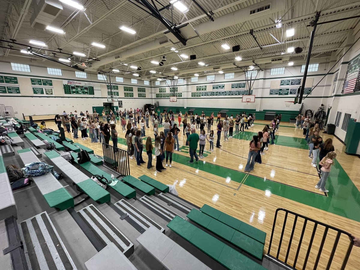 Walking in the gym to this many  Middle School athletes this morning took our breath away. We are proud of our past, present, and the future of this program. #uncommon