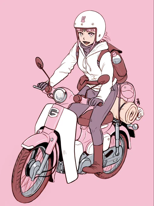 フォトンカブなら地球一周くらい楽々! #バイクの日 