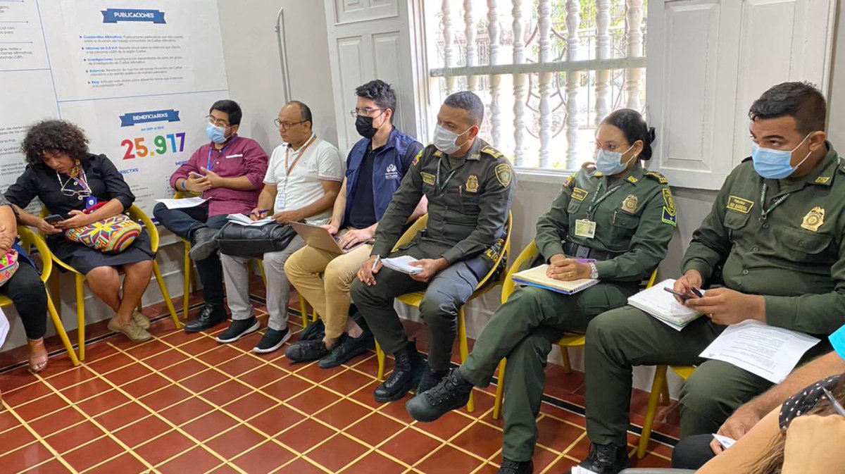 Recibimos  en la sede de Barranquilla funcionariado público, agencias internacionales y sociedad civil que en el departamento del Atlántico atienden la movilidad humana para discutir sobre seguridad, rutas y garantía de acceso a derechos a ciudadanía LGBTIQ+ migrante y refugiada.