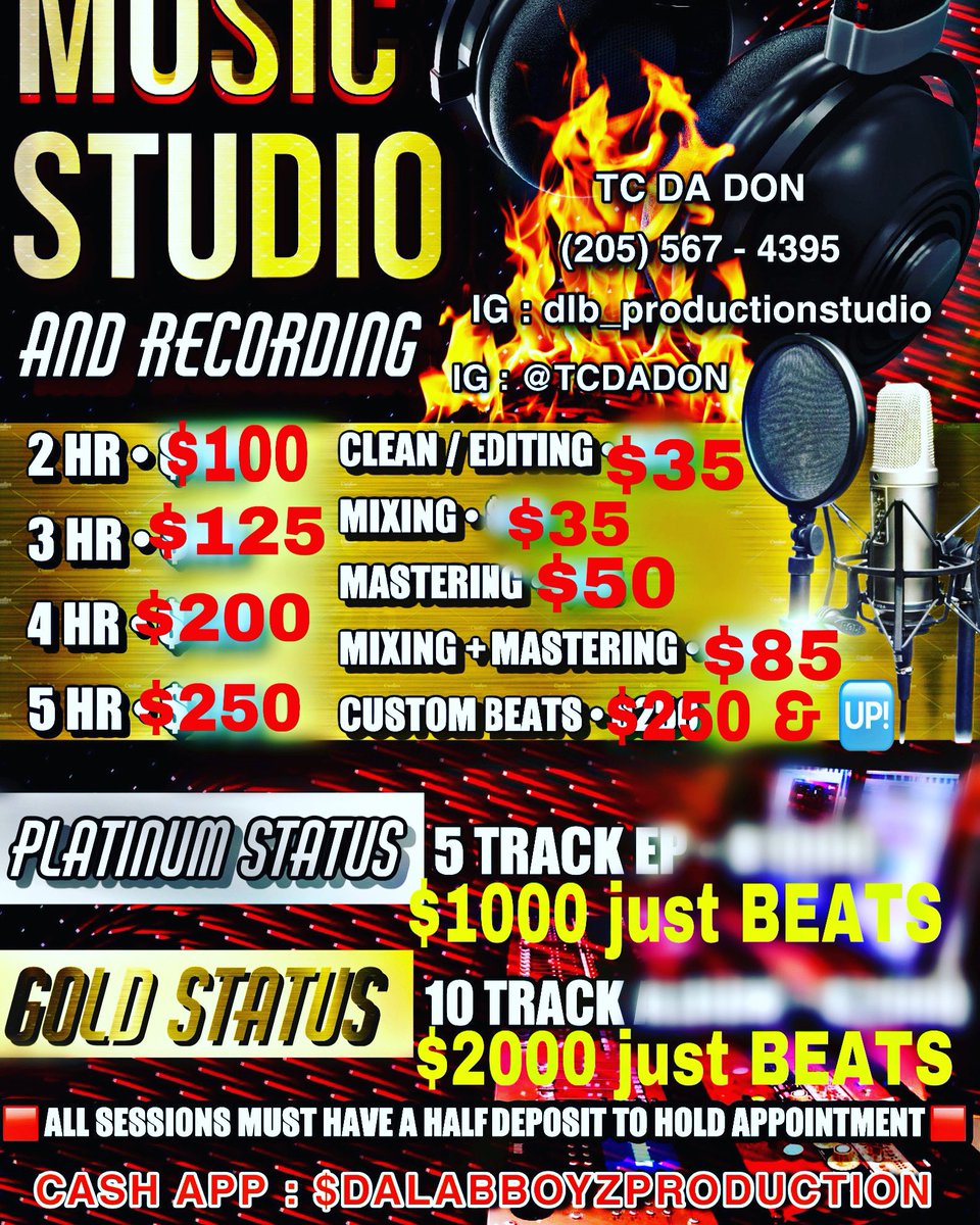 IAMTCDADON's tweet photo. Who need to get in the Studio in Birmingham ALABAMA, https://t.co/AkrizGUuBo
