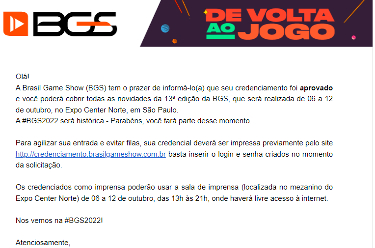 Youtube_Dicas's tweet photo. #BGS2022 Valeu @BrasilGameShow ❤ https://t.co/l0i3gdckvv