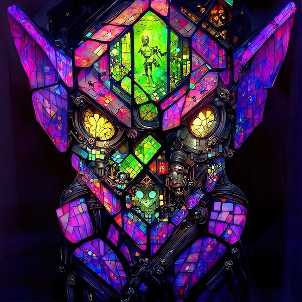 This Painted Glass Labyrinth #GoblinAi #NFT is one of the 10,000 1:1 #Ai #NFTs that were created by <a href="/RoboticoAi/">vibecodebro</a> 

opensea.io/assets/ethereu…

#NFTCommmunity #AiArt #NFTArt #OpenSea #NFTartists #AiArtist #art #AI #NFTcollectibles