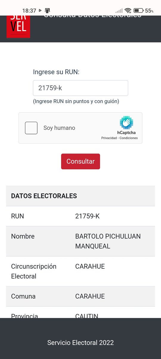 RorritoMella's tweet photo. Exijo una explicación @ServelChile esto puede ser catalogado como fraunde no es fake yo mismo lo probe https://t.co/XzsyfhsxIh