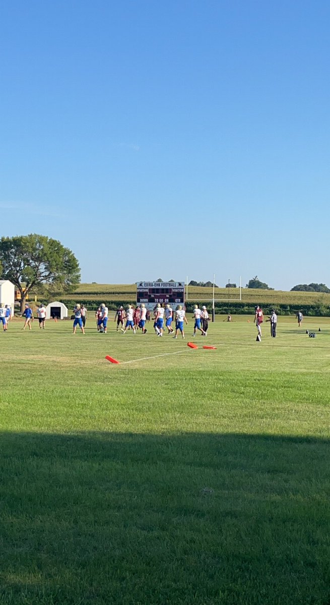 GRWildcatsAD's tweet photo. The Football Team got to see their 1st action tonight down in Exira. Coach Lensch & his staff are βBack in the Saddle Againβ #WERGR @GliddenRalston https://t.co/odPA6vyGoy
