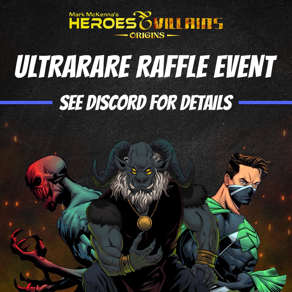 Are you an Origins holder? Have you been staking them? Use some of those earned tokens in the UltraRare raffle event! Only two days left to buy, check Discord for details! #nft #sol #p2e #staking #hero #villain
