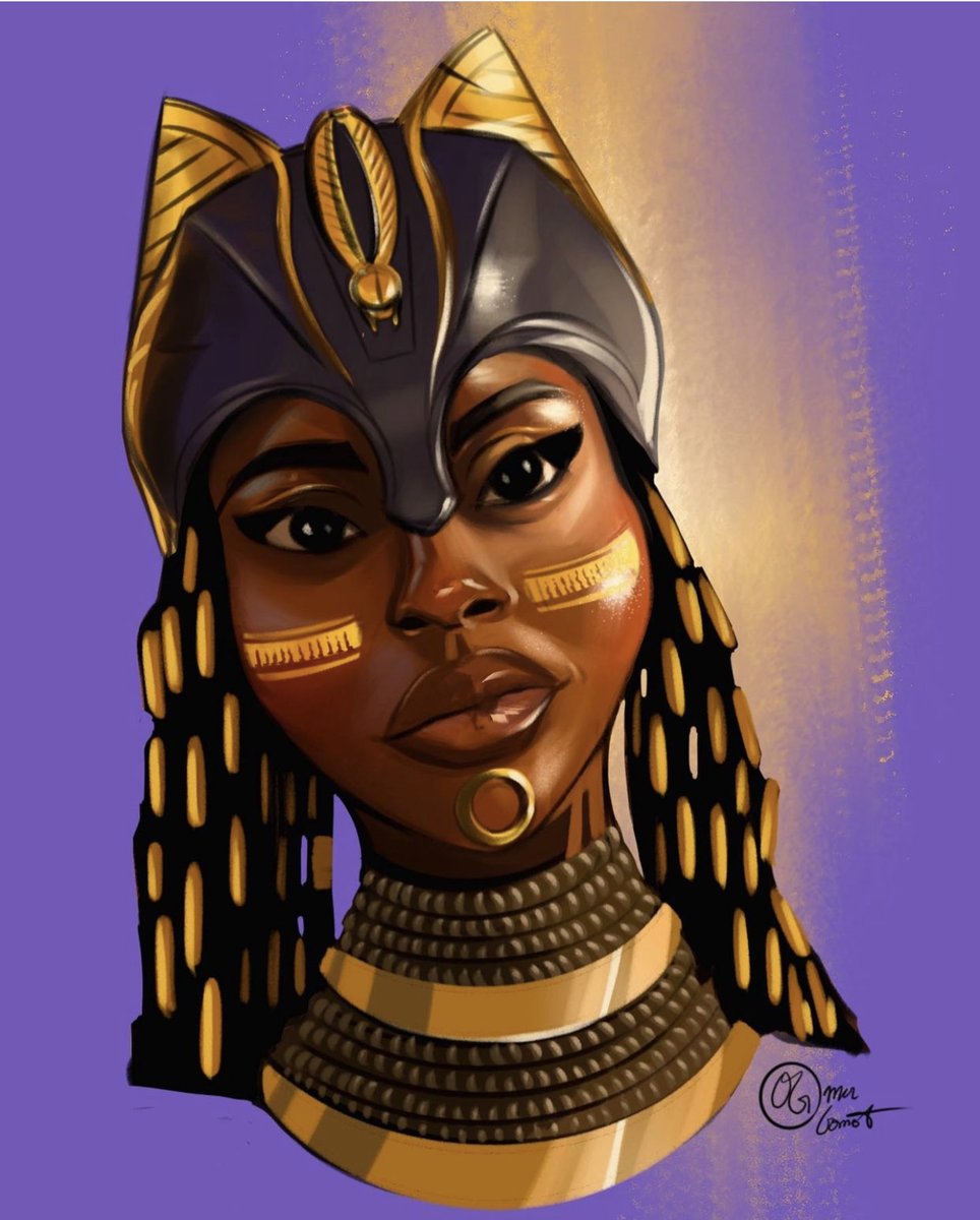 iamakosia's tweet photo. I really love this! Here's some new fan art 
Artist: @sharifcreates ❤️‍🔥

#fanart #FanArtFriday #Thor #ThorLoveAndThunder #Bast #Bastet #WakandaForever #BlackPanther #akosia https://t.co/UOIveasR6f