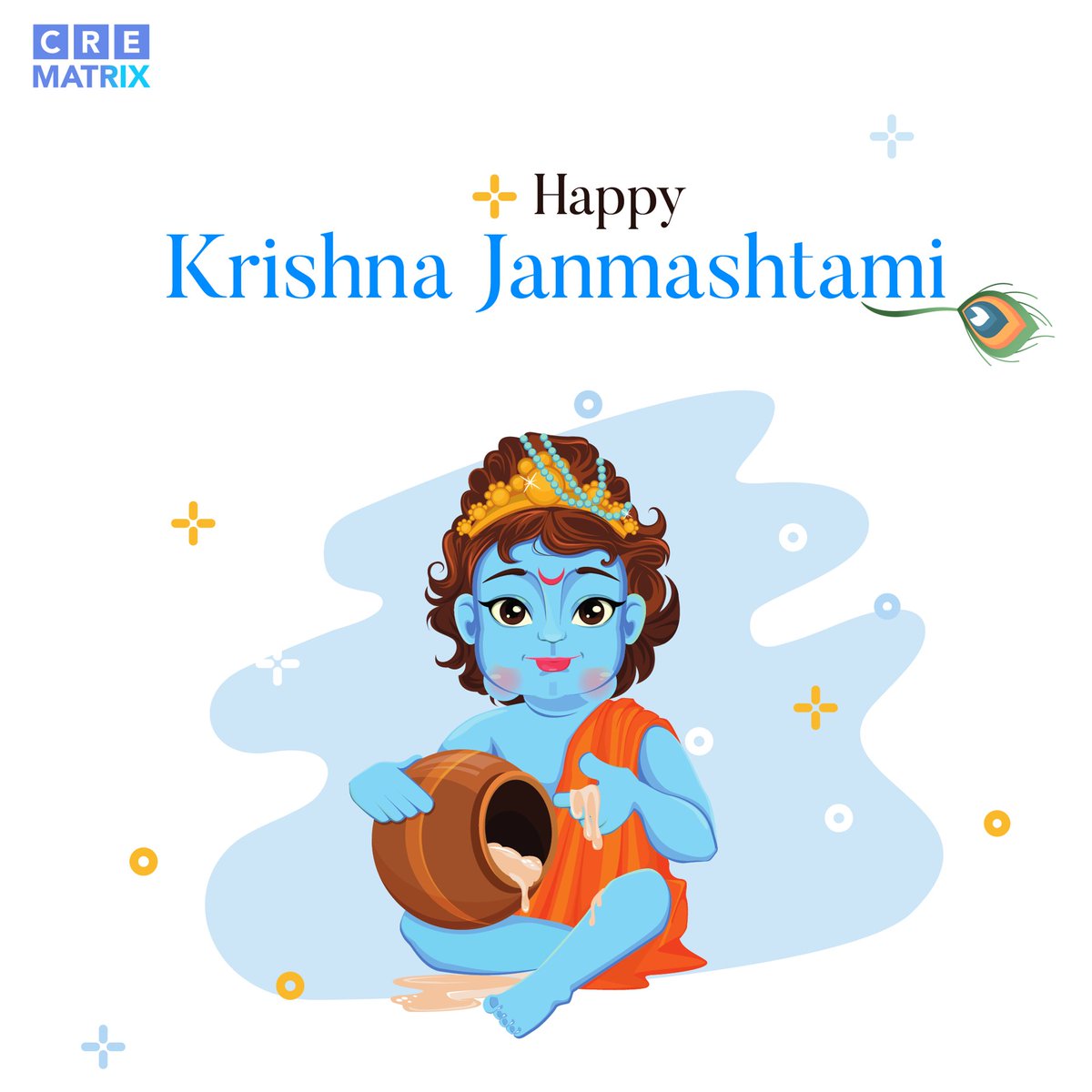CreMatrix's tweet photo. May Lord Krishna guide you through lifeβs obstacles and safely help you reach home!
Happy Krishna Janmashtami!
#Festival #IndianFestival #LordKrishna #Janmashtami #KrishnaJanmashtami #Home #CREMatrix #Indextap #CRELeaseMatrix #RealEstate #RealEstateDataAnalytics https://t.co/213qRWx3UY