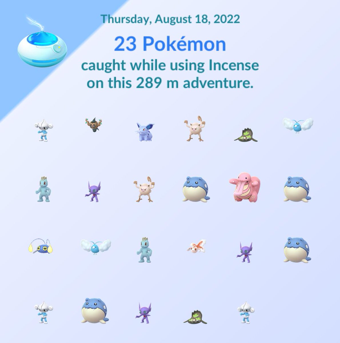 disp0sal's tweet photo. #PokemonGO #pokemongodailyadventureincense #nobirds #samebullshit #screwyoupokemon not even one encounter at least let me encounter a bird. 21 days and still. I'm giving up waist of time https://t.co/qcDKaHqs21