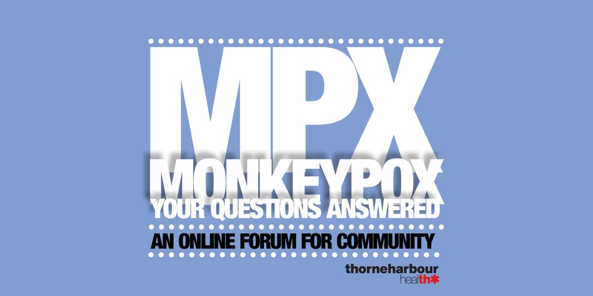 Join us online Wednesday 24 August at 6.30 - 7.30pm for an online forum to examine where 
we are now with MPX.

Join Dr Vincent Cornelisse and Simon Ruth for a discussion of MPX, vaccines and prevention.

eventbrite.com.au/e/mpxv-forum-t…