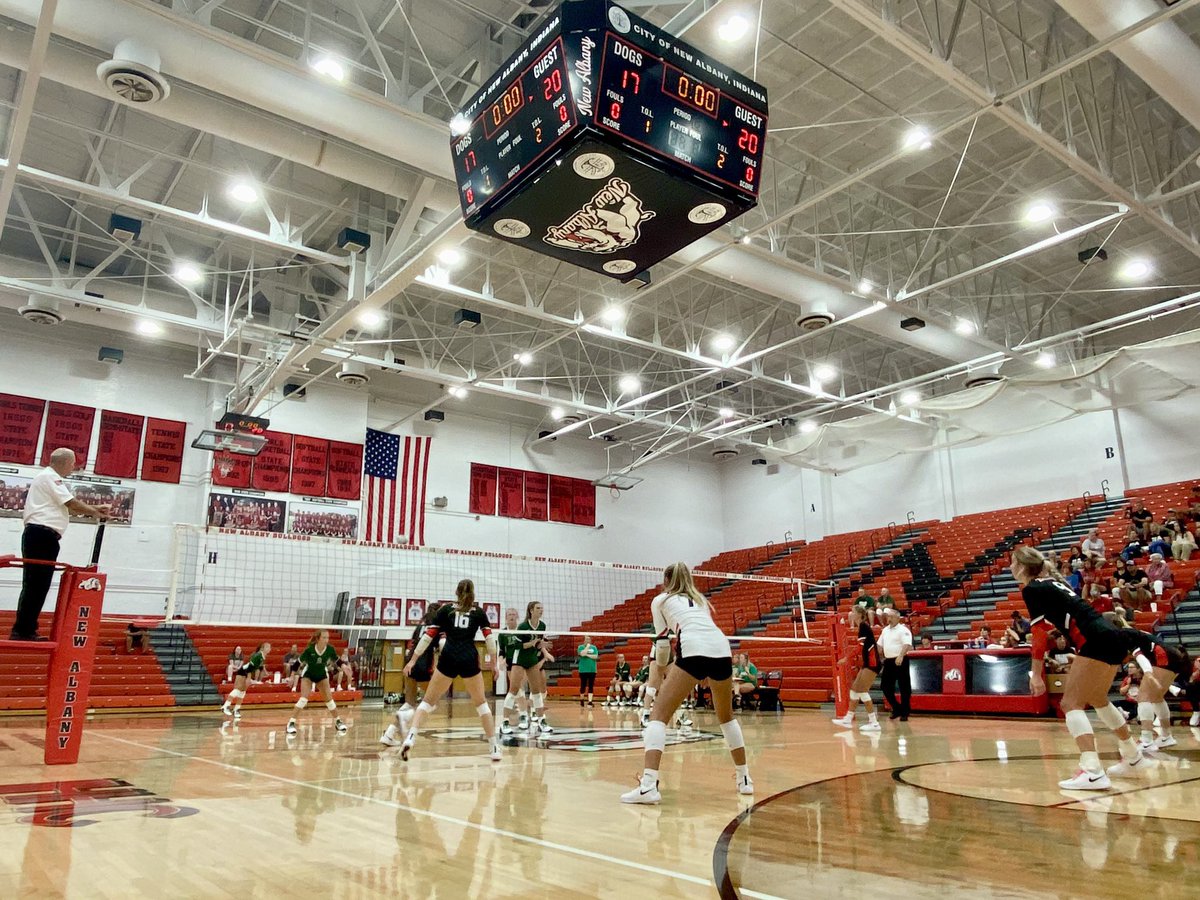 NA Bulldog Volleyball (@nabulldogvball) on Twitter photo New Albany defeats Evansville North 19-25 17-25 25-12 26-24 15-9!
Kills: <a href="/_alexiscaldwell/">alexis caldwell</a> 17
Assists: <a href="/CheyennePalmer_/">Cheyenne Palmer</a> 49
Aces: <a href="/reeseetiesingg/">reese tiesing</a> 7
Digs: @reeseerinlee 20
Blocks: <a href="/CheyennePalmer_/">Cheyenne Palmer</a> 2
<a href="/IndianaPrepVB/">IndianaPrepVolleyball.com</a> <a href="/ihsvca/">IHSVCA</a> <a href="/newstribscores/">News&Tribune Sports</a> @joshcooknewstri New Albany defeats Evansville North 19-25 17-25 25-12 26-24 15-9!
Kills: <a href="/_alexiscaldwell/">alexis caldwell</a> 17
Assists: <a href="/CheyennePalmer_/">Cheyenne Palmer</a> 49
Aces: <a href="/reeseetiesingg/">reese tiesing</a> 7
Digs: @reeseerinlee 20
Blocks: <a href="/CheyennePalmer_/">Cheyenne Palmer</a> 2
<a href="/IndianaPrepVB/">IndianaPrepVolleyball.com</a> <a href="/ihsvca/">IHSVCA</a> <a href="/newstribscores/">News&Tribune Sports</a> @joshcooknewstri