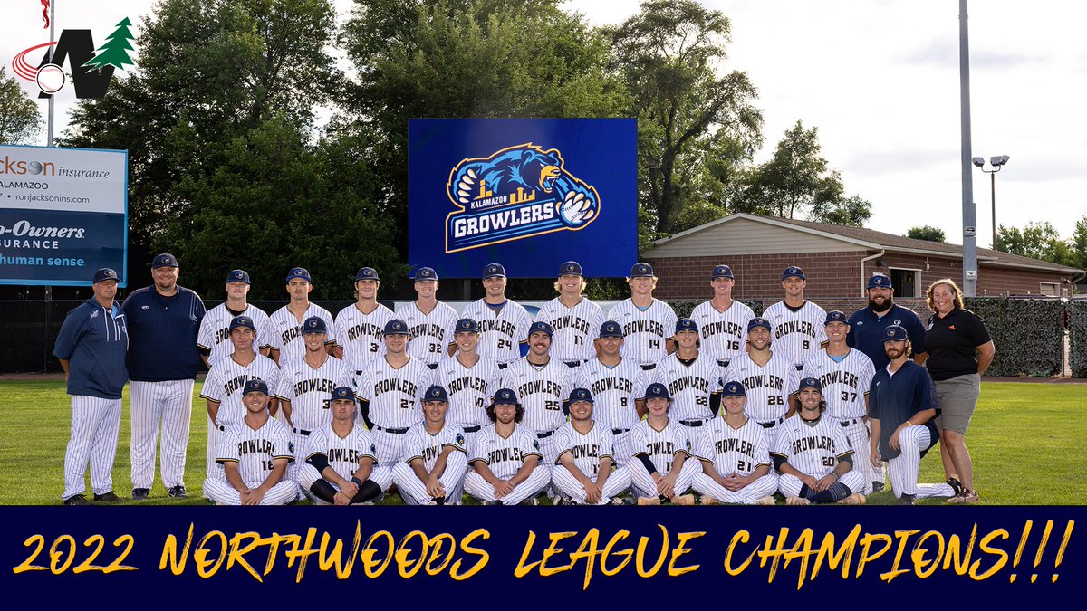 THE GROWLERS ARE 2022 NORTHWOODS LEAGUE CHAMPIONS!!!!!!! 🏆🏆🏆🏆🏆🏆🏆🏆
#ROLLGROWL