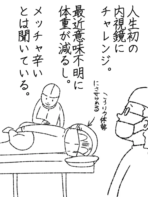検査が終った後に「もっと細いカメラあるんですけどねーw」と言われたが意識朦朧で笑うしか無かったという。 #帝国日和

連続更新55日目 