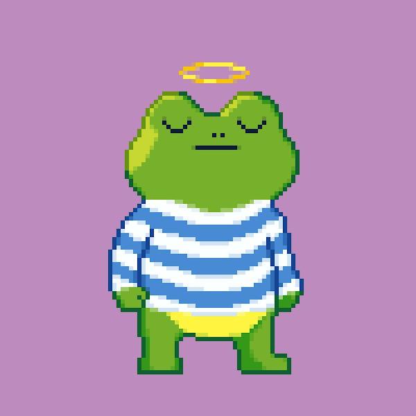 NFTDOEDOE's tweet photo. I heard #pixelart is fine art and looking at em @FroggyFriendNFT has the finest art there is🔥🔥🔥🔥🔥 https://t.co/ELfuygolKH