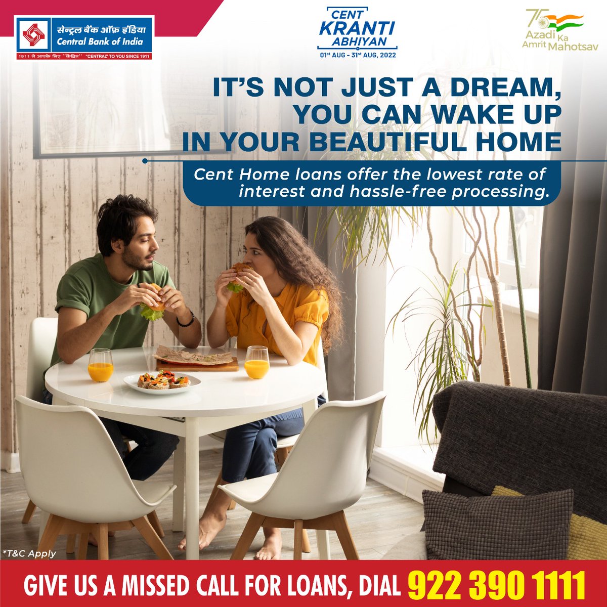 centralbank_in's tweet image. Buy your dream house with the convenient and low-interest Cent Home loans.

#HomeLoans
#HarGharTiranga
#AzadiKaAmritMahotsav
#CentralToYouSince1911