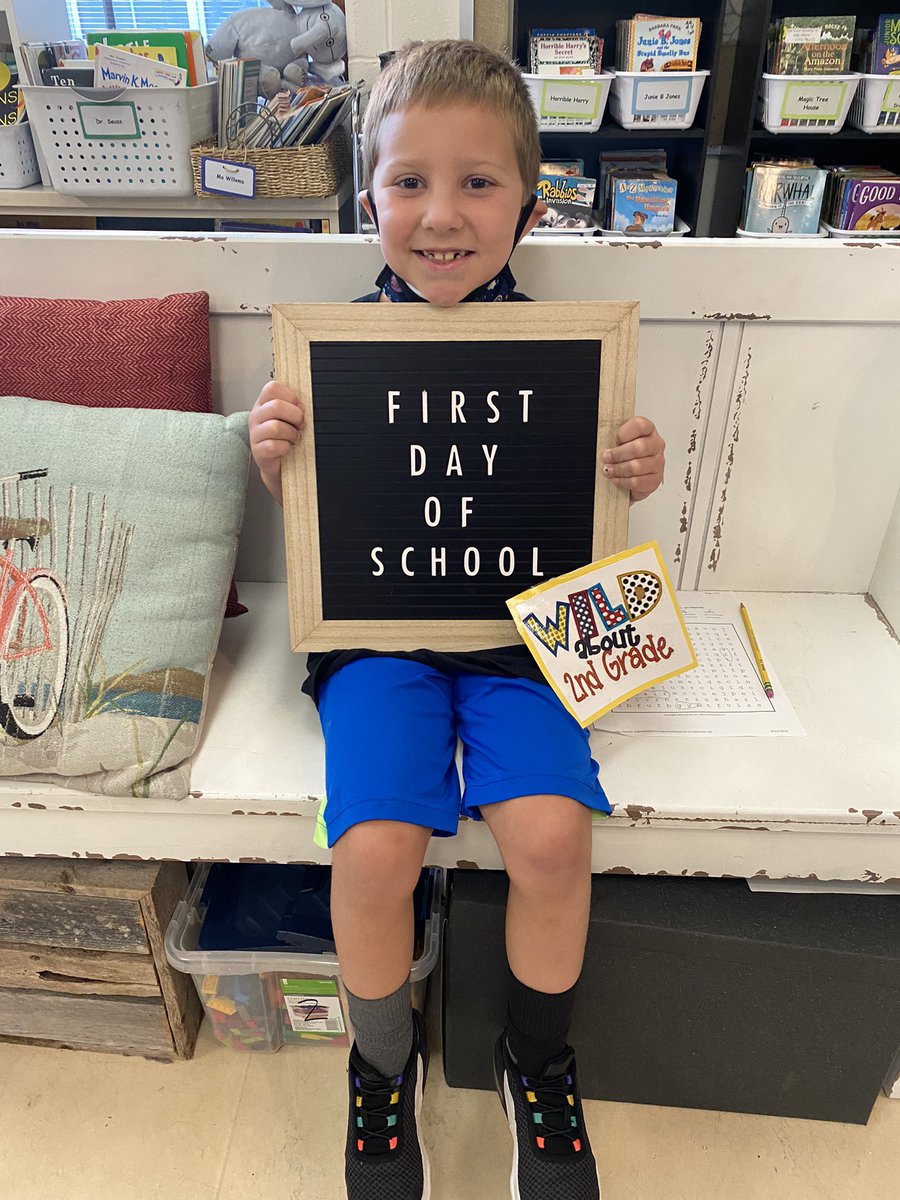 Sizemore2nd's tweet photo. We’re all here today!!  Welcome to Second Grade!!  It’s going to be a great year!! https://t.co/gYvaQmgAvI
