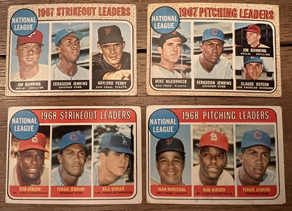 KennedyCS's tweet photo. @fergieajenkins No kidding! Actually, did a quick check: here’s the full story from 1968 and also 1967 from my own card collection https://t.co/CYDwZmHnCl