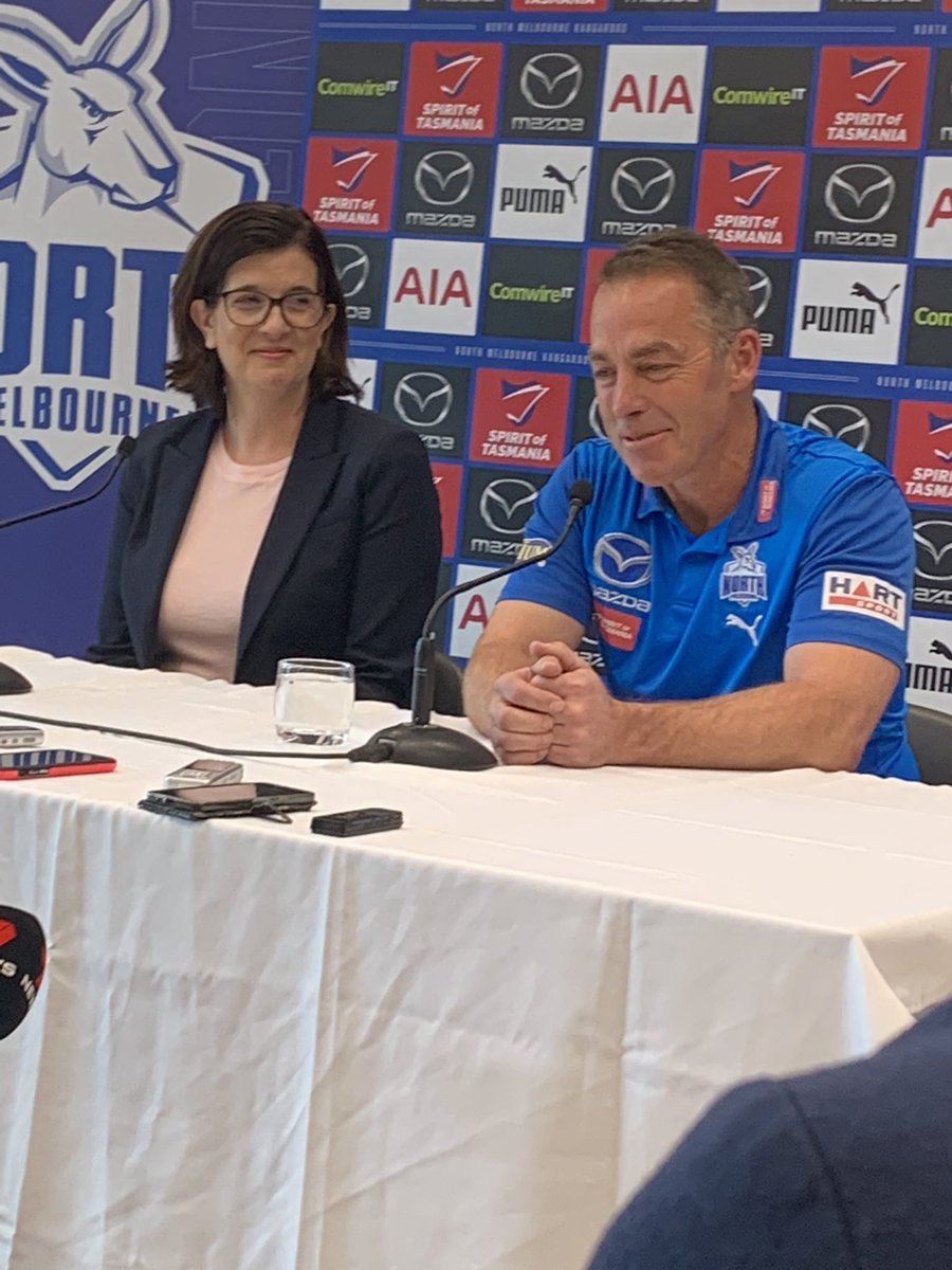 “When it comes time to make decisions as pivotal as this one, you think back to times in your life when you really need support, and this club gave it to me…perhaps the shoe is on the other foot.” - Alastair Clarkson
