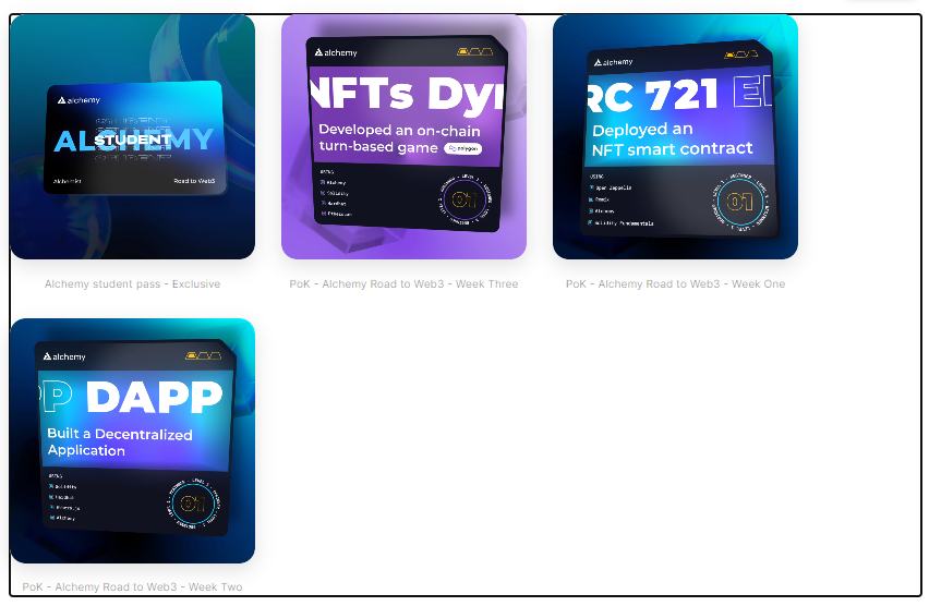 3⃣ <a href="/TheRoadToWeb3/">Road to Web3 - Alchemy</a> is a very cool learning challenge to help you build your skills and career in Web3 and has many great courses about NFT making.

youtube.com/watch?v=IsigWs…

The airdropped NFTs may link with future airdrops from @AlchemyPlatform