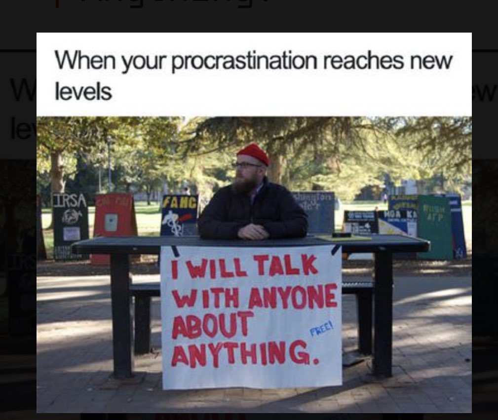 Now is a great time to reach out for a chat or favour. #phdlife #phdchat