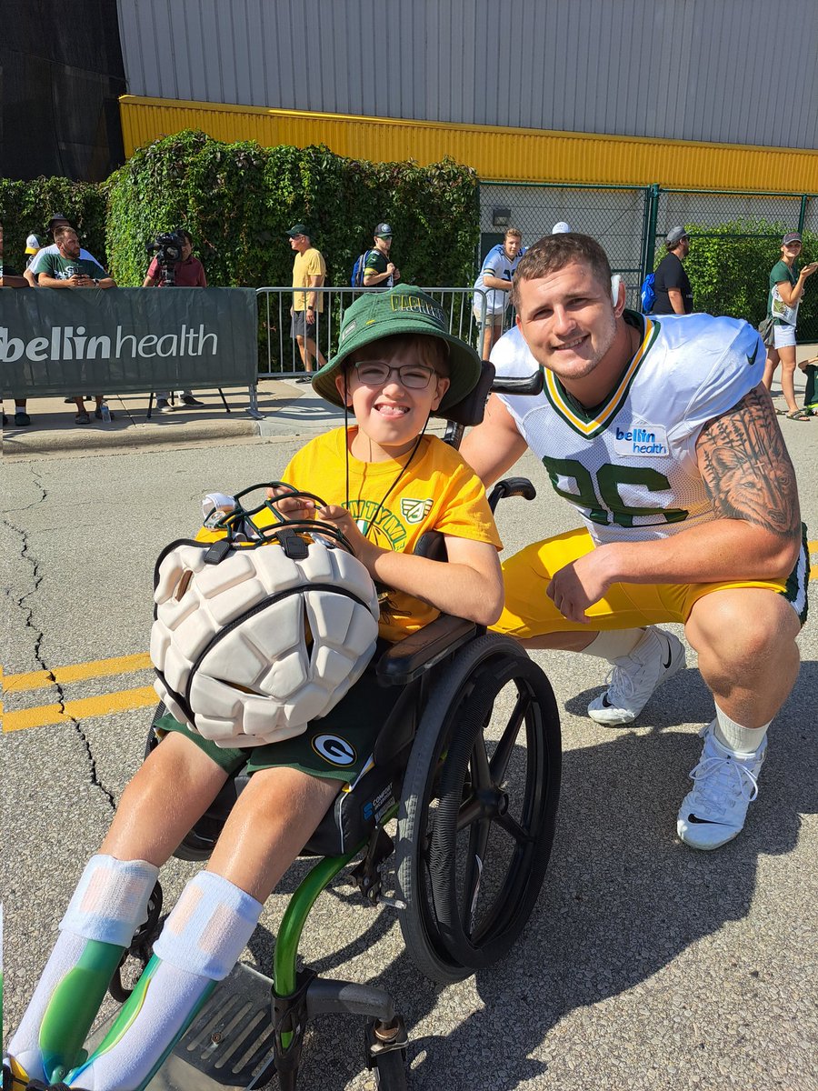 @jack_a_sac_51 Thank you Jack for the push on Dream Drive! 💚💛🏈🧑‍🦽 #GoPackGo