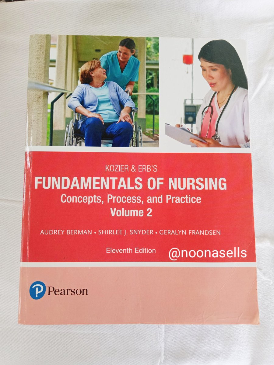 noonasells's tweet photo. WTS LFB PH preloved nursing books 📚

(11th Edition) Kozier &amp; Erb's FUNDAMENTALS OF NURSING Concepts, Process &amp; Practice

✓both in good condition
✓bought last June 2022 (can show receipt)
✓gcash/jnt or sco
✓dm for more info

🏷️ 1st year BSN used/preloved https://t.co/iqTgJpmvAj