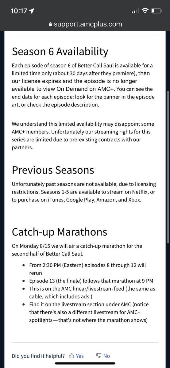avidzombie's tweet photo. @AMC_TV That’s not how this works AMC+ you guys should really have this information near point of purchase, not after customers pay for an AMC+ subscription thinking they will be able to watch all of Better Call Saul. Boooooo https://t.co/9R19CtfNDc