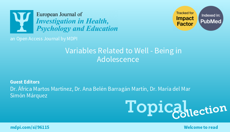 🥳Topical Collection📢"Variables Related to #WellBeing in #Adolescence" edited by🧑‍🎓<a href="/africa_martos/">África Martos</a> Ana Belén Barragán Martín <a href="/msm11213/">María del Mar Simón</a> is open for submission all year around!
🔗mdpi.com/journal/ejihpe…
#integraldevelopment
👉Also welcome to read the 8 published papers📜🙌