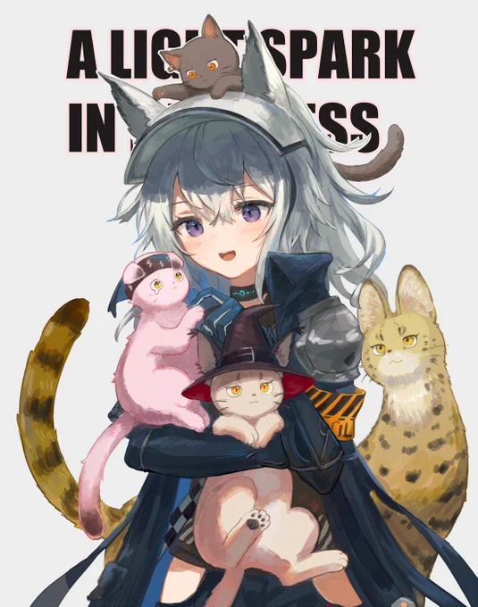 Grani and cats reupload #Arknights #アークナイツ 