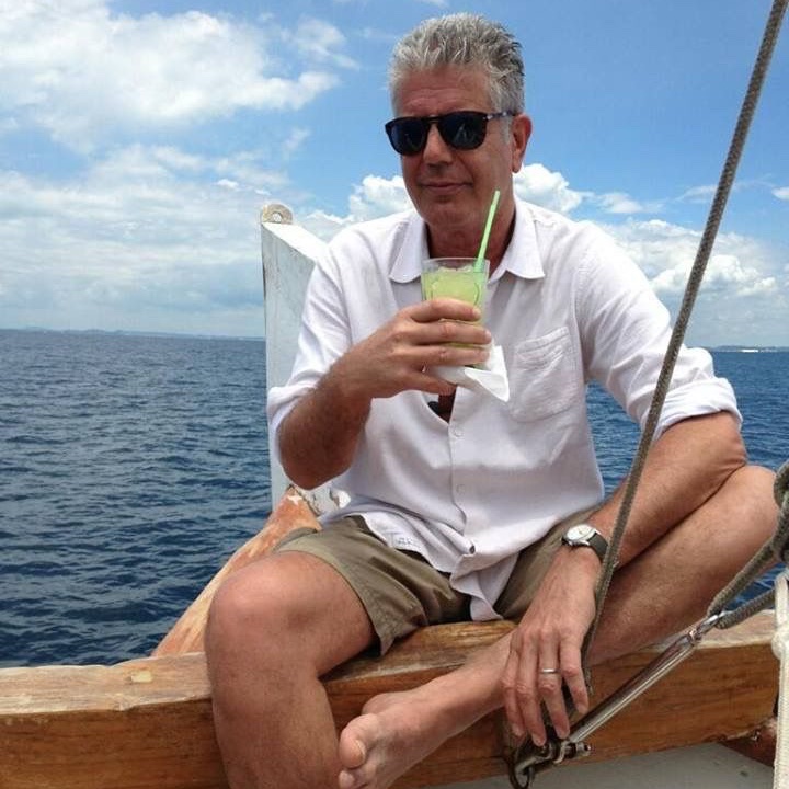 bourdainpodcast's tweet photo. "What we’re all looking for, isn’t it? The perfect beach—remote, uncluttered by douchery. Cold, local beer. The perfect end to a long and, well, bumpy road." #AnthonyBourdain https://t.co/FnTx7mXE9Q