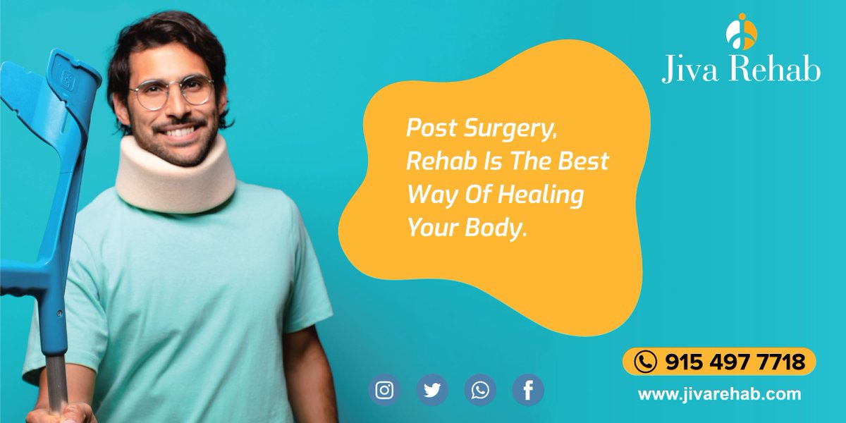 jivarehab's tweet photo. Surgery poses a major shock to your body. Expert care is critical at this juncture to ease your body into healing.
#jivarehab #rehabcenter #hyderabad #telengana #rehabilitationcenter #surgery #shock #expert #care #critical #juncture #healing #postsurgery https://t.co/0XxOGJlHq8