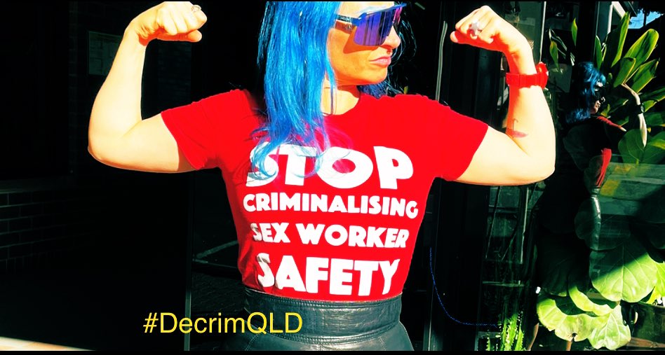 DecrimQLD's tweet image. As SWers we experience high levels of #stigma, #discrimination &amp;amp; #vilification.
As SWrs we are much stronger working together :-)  #DecrimQLD