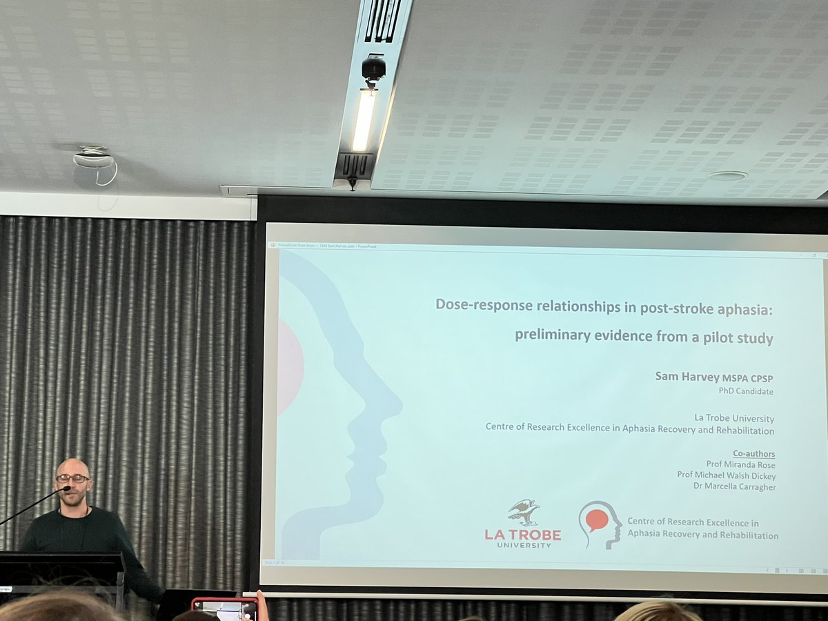 Kate Hayward (@kate_hayward_) on Twitter photo Congrats <a href="/SRHarvey_/">Sam Harvey, PhD</a> on winning best aphasia abstract #smartstrokes22
#dose #aphasia #strokerecovery
<a href="/rose_mirandaros/">Professor Miranda Rose</a> <a href="/MarcellaC_SP/">Dr Marcella Carragher</a> <a href="/aphasiacre/">aphasiacre</a> <a href="/latrobe/">La Trobe University</a> Congrats <a href="/SRHarvey_/">Sam Harvey, PhD</a> on winning best aphasia abstract #smartstrokes22
#dose #aphasia #strokerecovery
<a href="/rose_mirandaros/">Professor Miranda Rose</a> <a href="/MarcellaC_SP/">Dr Marcella Carragher</a> <a href="/aphasiacre/">aphasiacre</a> <a href="/latrobe/">La Trobe University</a>