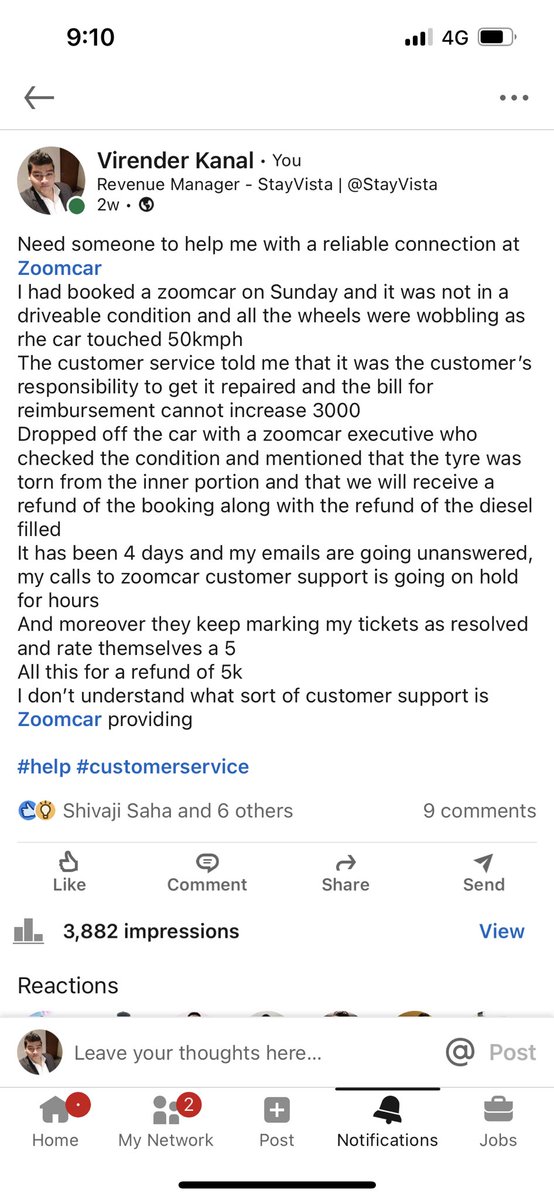 VirenMessi's tweet photo. @Zoomcar_India i find it amusing that your marketing/Soc Med team is very active but cannot respond to escalations. Your promises are only false promises and all you are bothered about is money and not customer retention. Take a look at screenshots for eg.(1/2) https://t.co/0C6YWDpbGL
