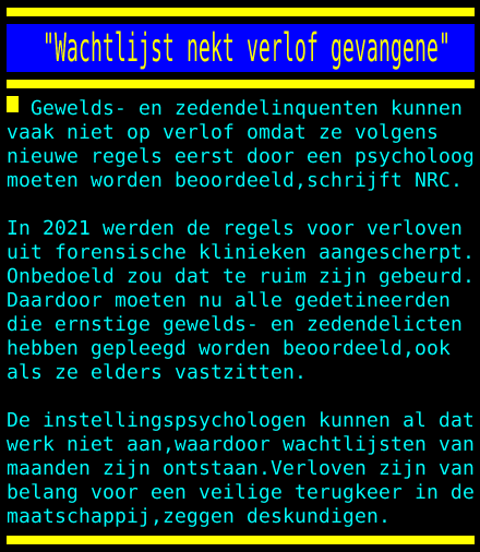 Wachtlijst voor verlof